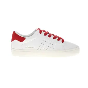 Vintage Havana Womens Original Perforated Lace Up Sneakers Shoes Casual - Red, White