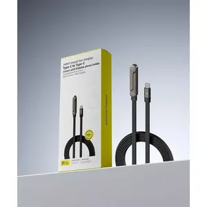 2026 New Phone Charging Cable, 240w Foldable Invisible Phone Stand, Quick Charge Data Cable, 1.5m, Braided, Type-C Connector