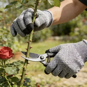 Cut Resistant Gloves Level 5 Protection With Touchscreen Capability Grey For Kitchen Gardening Wood Carving Safety Gear For Hands