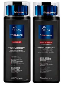 TRUSS FRIZZ.ZERO; Shampoo and Conditioner Set Bundle