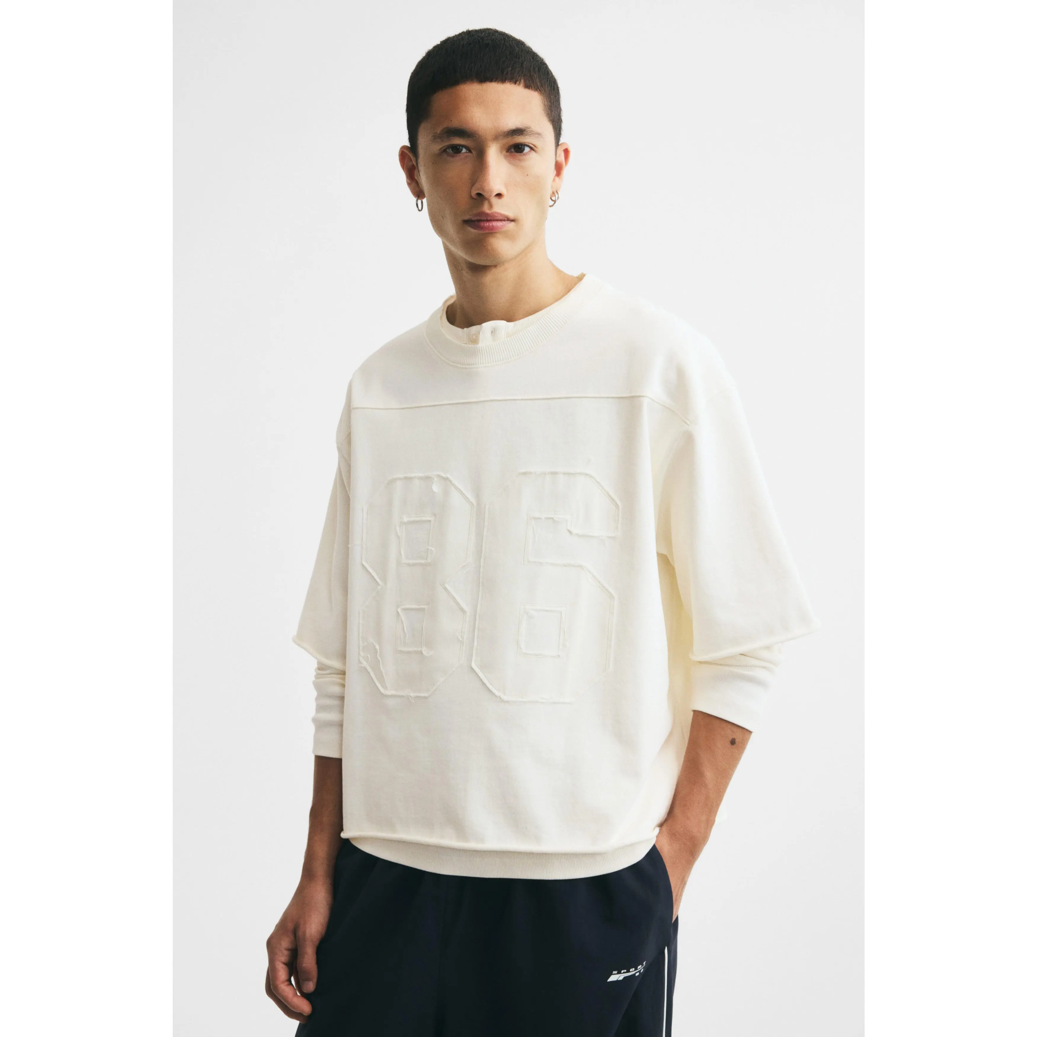 H&M Oversized Fit Motif-detail cotton T-shirt