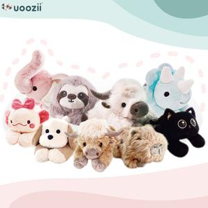 uoozii 20-24" | 4-5 Pounds Highland Cow Capybara Cat Dog Sloth Elephant Weighted Stuffed Animals with Unscented Microwavable Heating Pad, Coolable Heatable Weighted Plush Warm Gift for Stress & Period Pain Relief #Summervibes