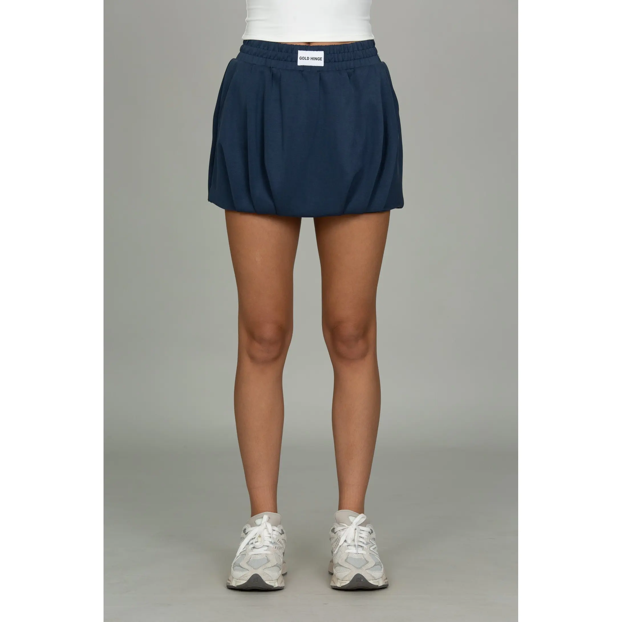 Stone Navy LuxeSoft Bubble Skirt