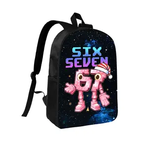 67, SEVEN,Classic  Backpack, Durable, Water-Resistant Backpack with Adjustable Shoulder Straps, Black，Student backpack