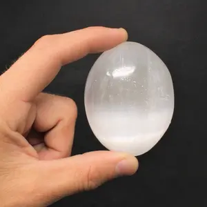 Selenite - Satin Spar Palm Stone