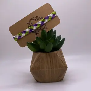 Genderqueer Braided Pride Friendship Bracelet - LGBTQ+ Collection - Birdies Nest