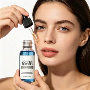 Copper Peptides GHK-Cu Serum with Hyaluronic Acid -  Daily Hydrating Face Serum | Lightweight & Fast Absorbent, Boosts Skin Radiance, Ideal for Daily Skincare Hydrating
