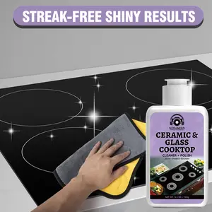 Multi-Functional Stove Cleaner Gel, Strong Oil Removal for Kitchen, Ceramic Glass Stove Cleaning, Gentle Surface Protection, Household Use