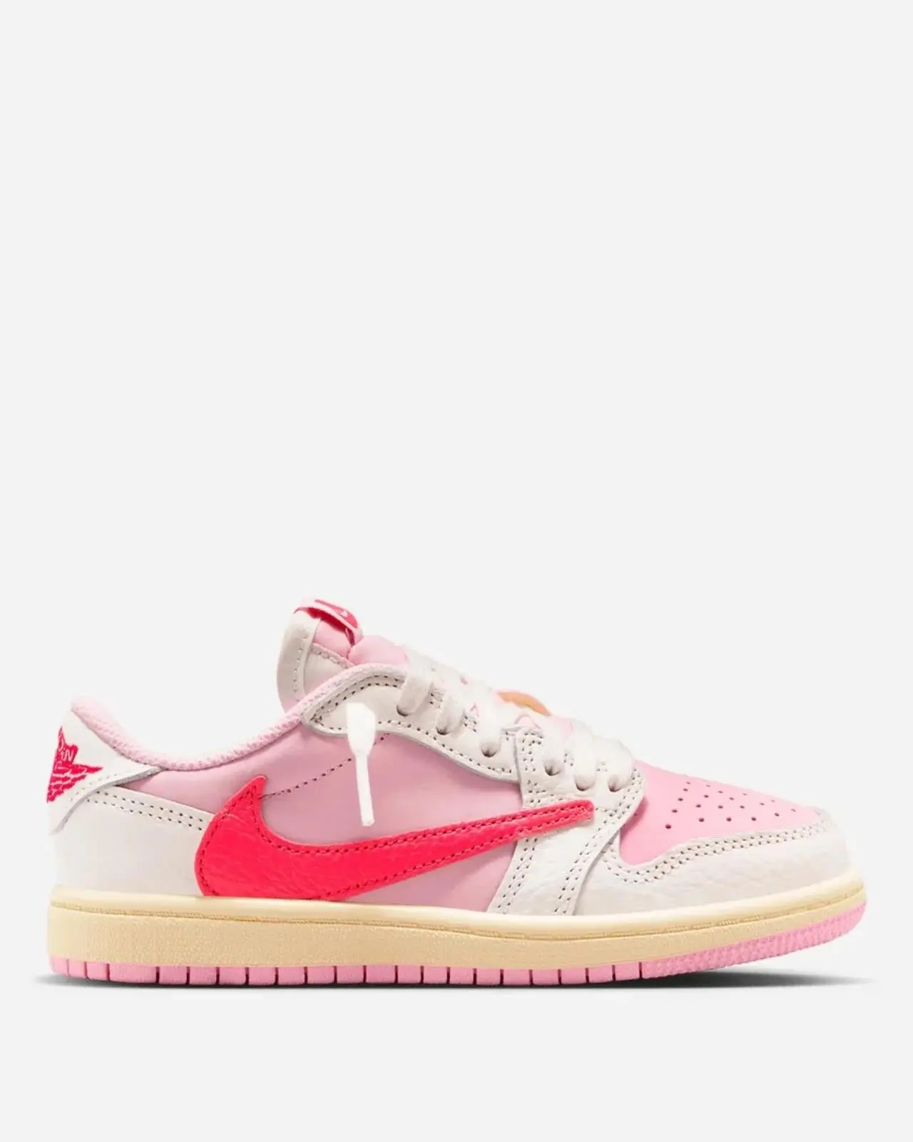 Jordan 1 Retro Low OG SP  Travis Scott Sail Tropical Pink (PS) IQ7605-101 New Sneakers