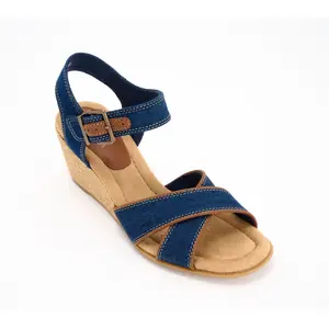 Clarks Collection Leather Wedges - Emmalae Iris Clarks Collection Leather Wedges - Emmalae Iris