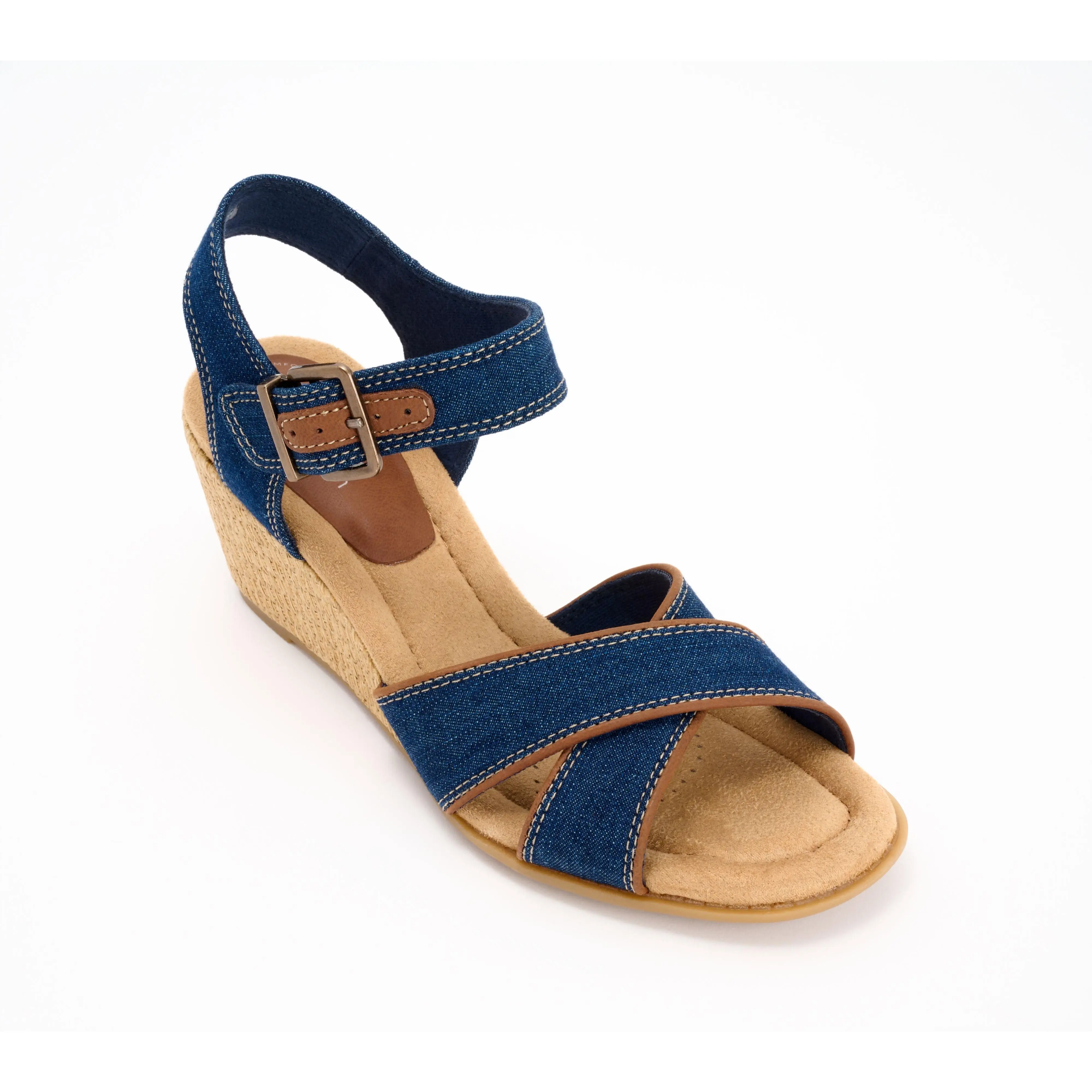 Clarks Collection Leather Wedges - Emmalae Iris Clarks Collection Leather Wedges - Emmalae Iris