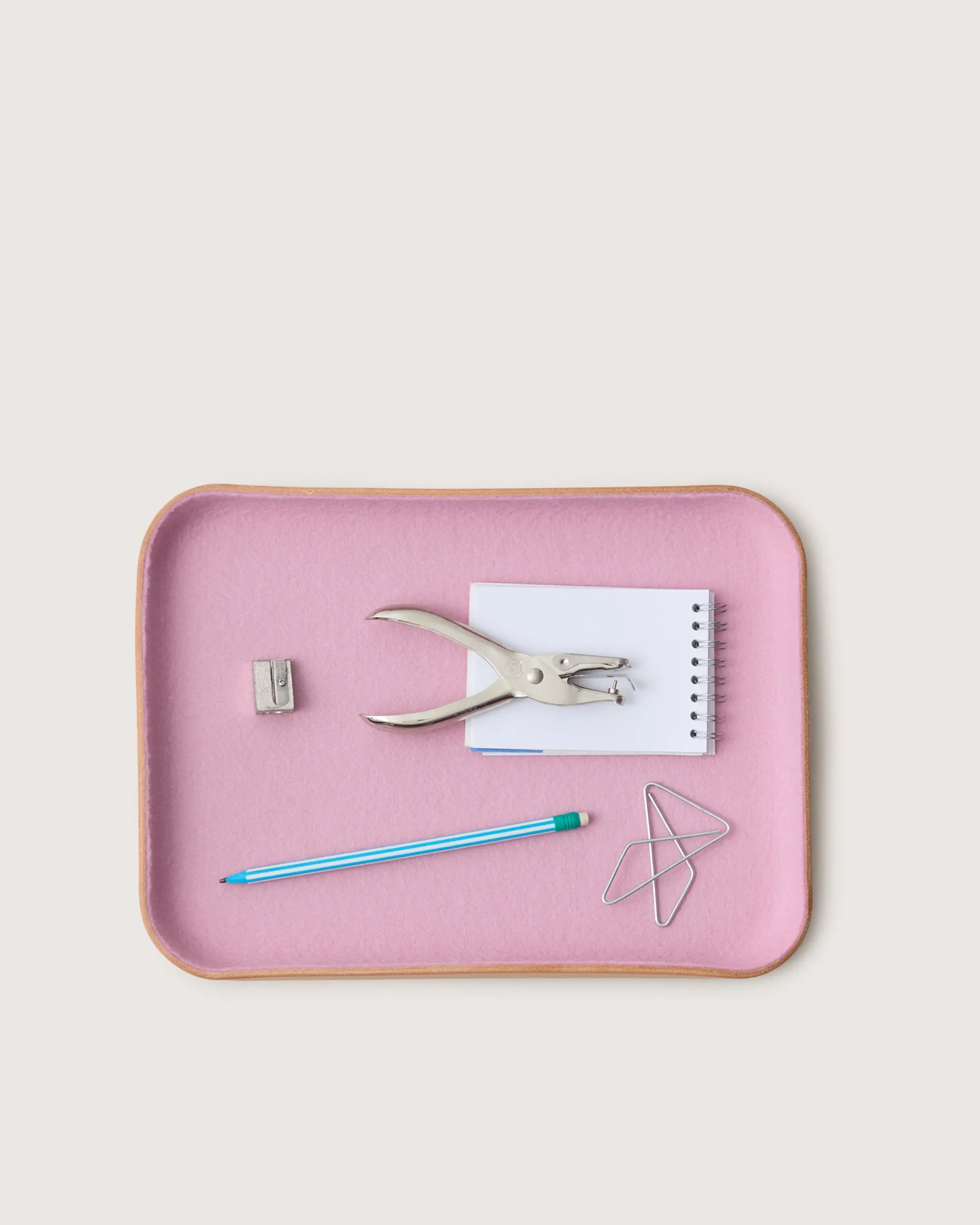 Kawabon Leather/Merino Wool Large Tray — Final Sale