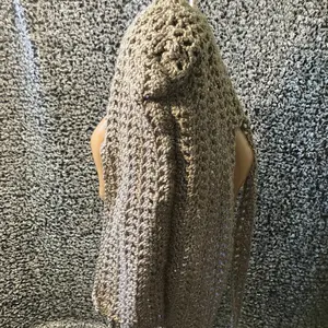 Grey & Glitter Handmade Crochet Durag Wave Cap