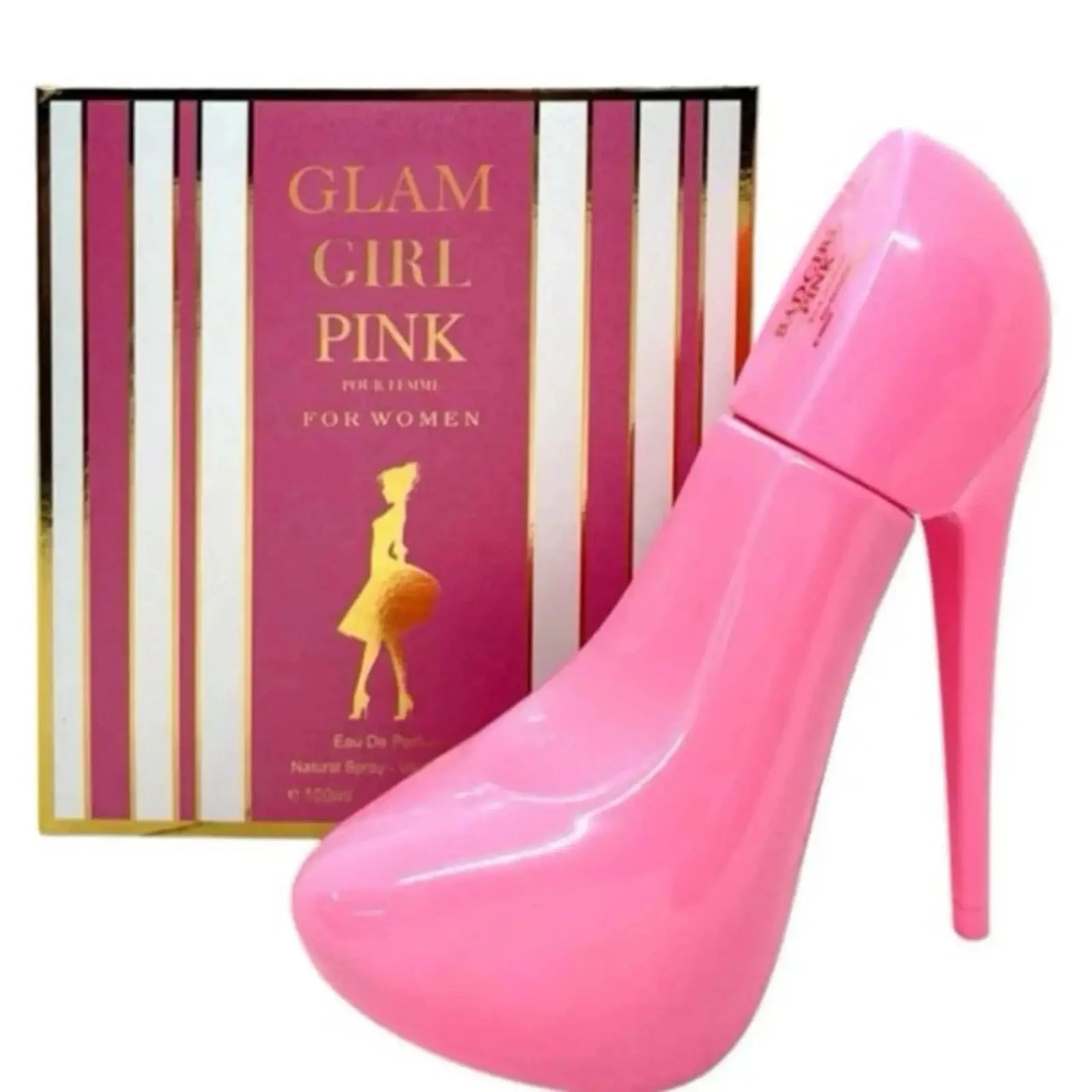 Fragrance Couture Glam Girl Pink Eau de Parfum Spray for Women, 3.4 fl oz (100 mL)