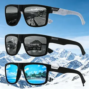 3PCS New Polarized Glasses Men Women Fishing Glasses Sun Goggles Camping Hiking Driving Eyewear Sport Sunglasses