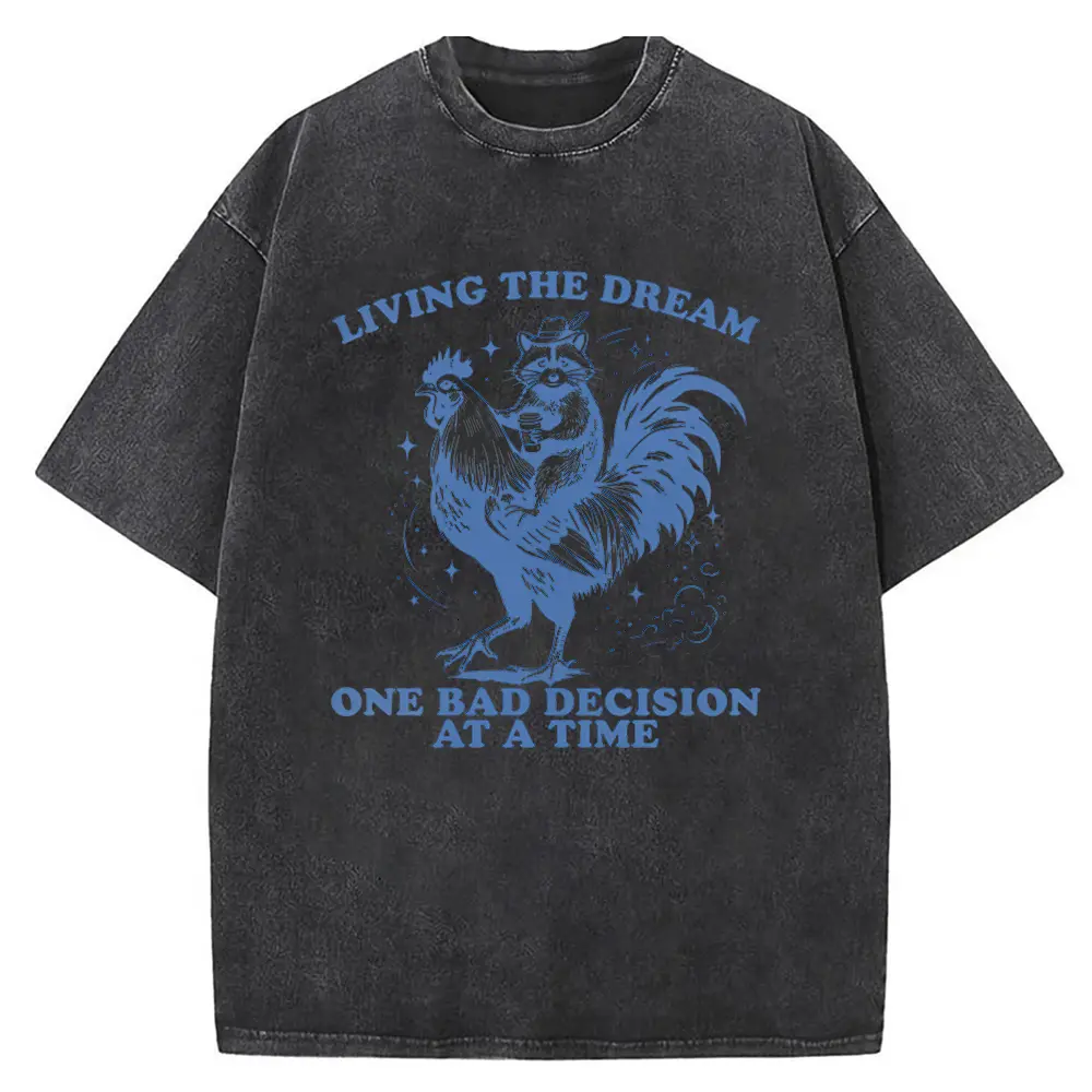 Washed T-shirt-Black