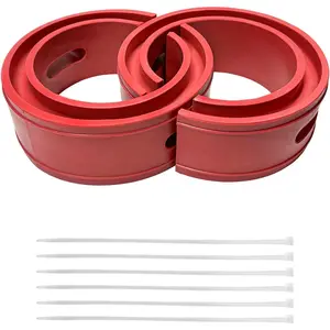 2 PCS Car Rubber Coil Spring Spacer, Heavy-Duty Auto Rubber Coil Spring Booster Cushion, Front & Rear Shock Absorber Spacers for 1.45"-1.65" Springs Spacing, Car Accessories