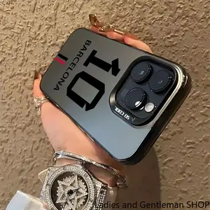 Phone Case for Barcelona Number 10, Suitable for Iphone Models 16, 15, 14, 13, 12, 11 Pro Max, X, XR, XS Max, 8, And 7 Plus, with a Shock-Resistant Matte Back.