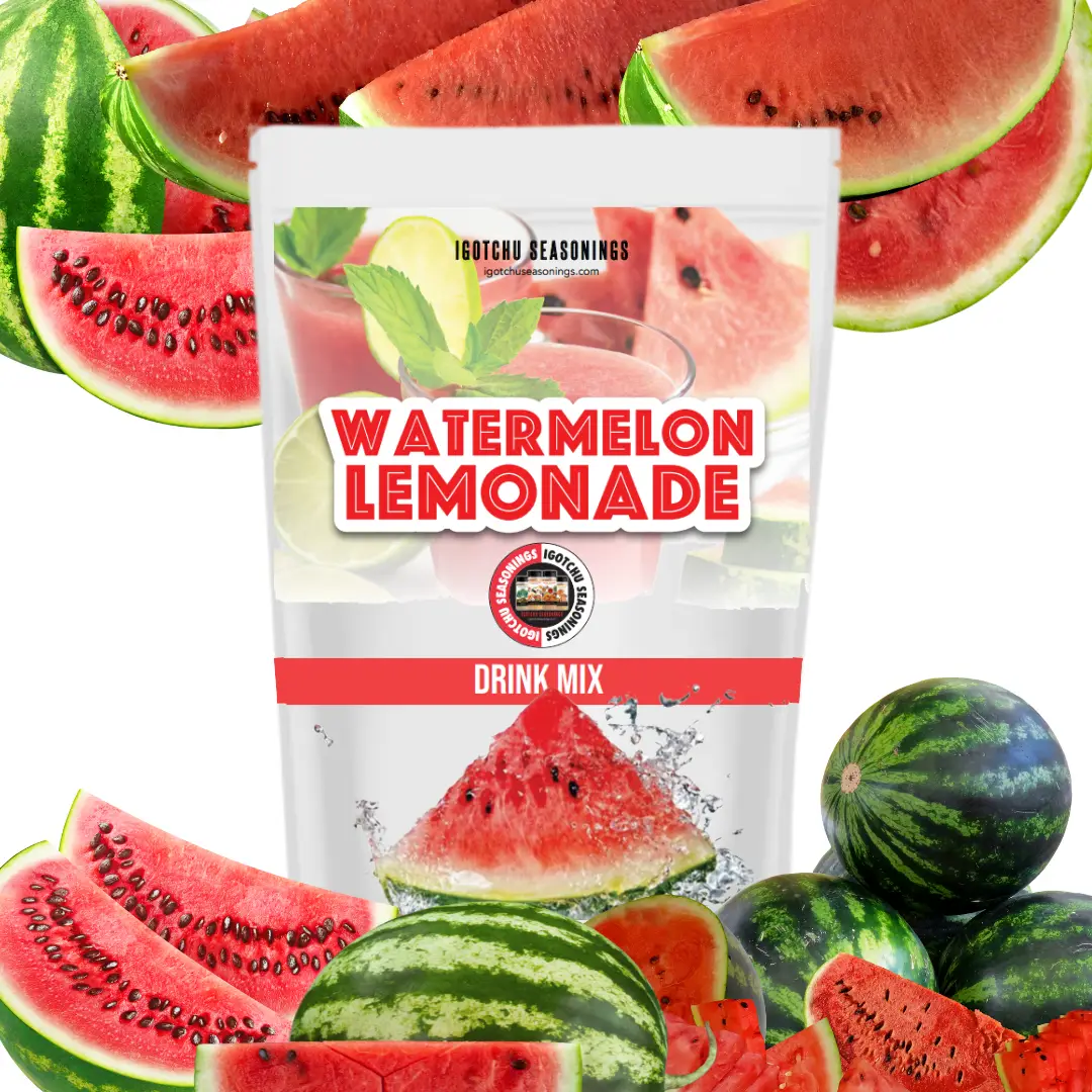 Watermelon Lemonade, Igotchu Seasonings—Refreshing Drink Mix, Juice Beverage Flavor Sweet
