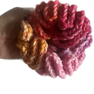 Crochet Scrunchies - Colorful Handmade Hair Accessories for Styling