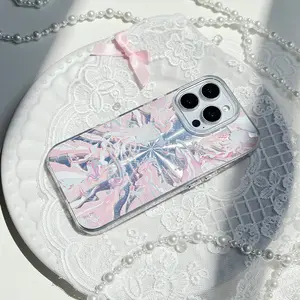 Vintage Chinese Jellyfish Phone Case for use with iphone 16 pro max 15 plus 14 pro 13/12/11 X/XS Firework Pattern phone cases artistic fresh aesthetic trendy phone cases holographic luxury phone case Y2K girlish/girly aesthetic