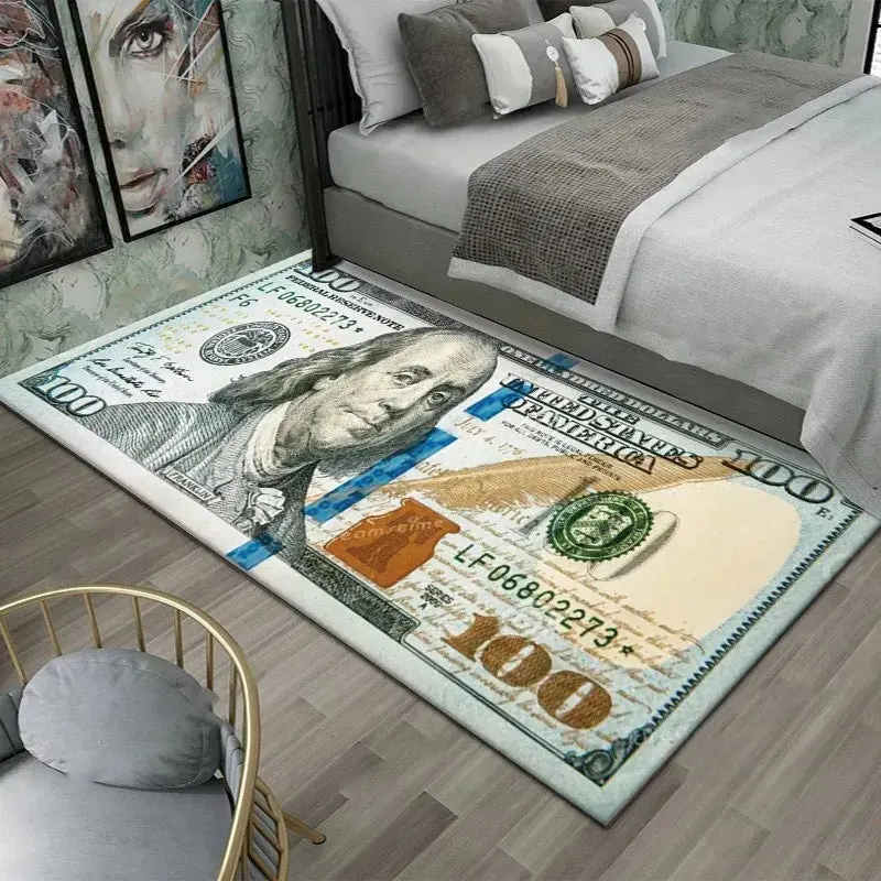 100 one hundred Dollar bills  Rug
