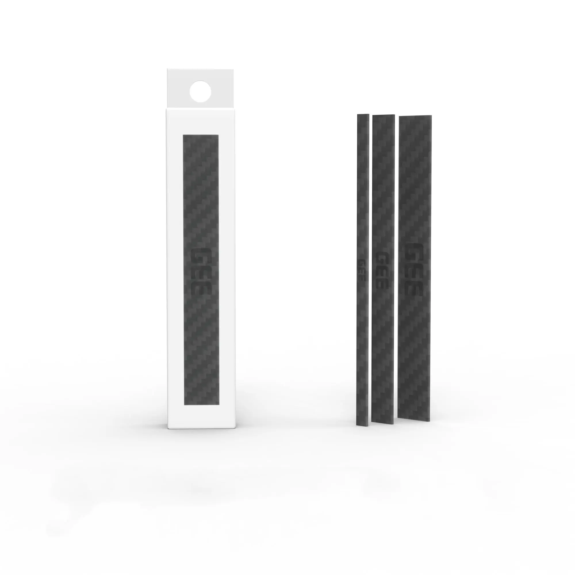 4.53" 3Pcs Carbon Fiber Sanding Board Only, Adhesive Sandpaper Required (Not Included), Precision Sanding Tool for Scale Models, Miniatures, Hobby Crafts and Polishing