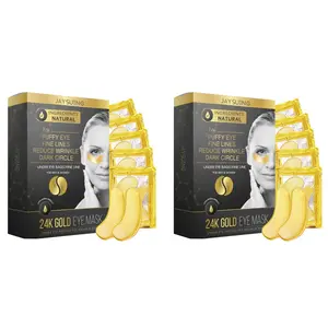 Jaysuing 24k Gold Eye Mask, Anti-Wrinkle & Dark Circle Treatment, Hydrating Firming Gel Patch for Women & Girls, Hydrate Skin Care Essentials