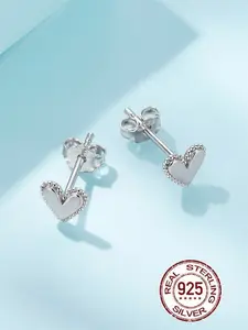 Elegant S925 Silver Heart Shape Earrings, Casual Style, All-Season Wear, Lightweight Design, Perfect Gift Idea, Women Jewelry Accessories