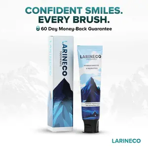 Larineco - Remineralizing Toothpaste, Hydroxi Fluoride Free Nano Hydroxyapatite Toothpaste for Remineralizing Enamel & Sensitive Relief, Whitening, SLS-Free, Natural Peppermint