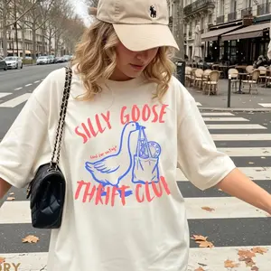 Comfort Colors  Silly Goose Thrift Club Shirt, Thrift Aesthetic Shirt, Antique Vintage Shopping Gift For Collector Thrift Lover - Lauriel Designs
