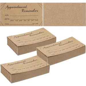 1000 Pcs Appointment Reminder Cards Bulk - Professional Referral Cards for Business with Client Profile Card Template and Contact Card Design for Salons, Offices & Service Providers