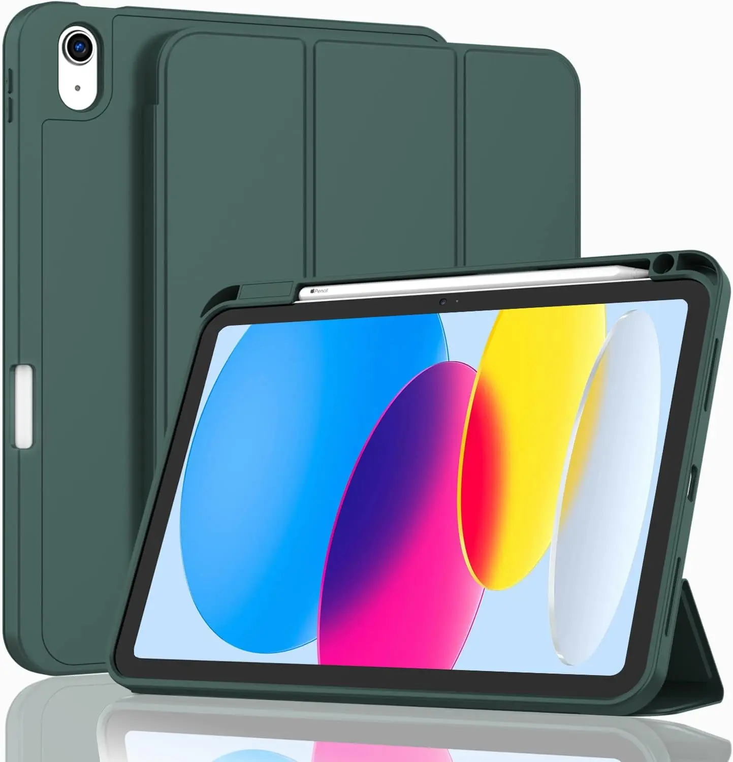 Crystal Transparent Tablet Case for iPad 11th Gen (A16) 11in, iPad 10th Gen 10.9in - Slim Protective Cover with Pencil Holder, Auto Wake/Sleep, Folding Accessories (Sports & Outdoor E-Sports Use), Casing, Slim Profile, Tpu Shell