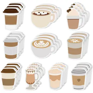 10Pcs Coffee Cup Sticky Notes Playful Self-Adhesive Memo Pads Essential stationery for coffee enthusiasts at work or study Ideal gifts for students, classroom rewards, or birthday party favour bag fillers