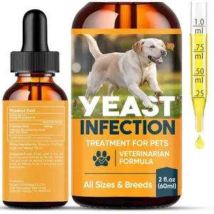 Daily Skin & Coat Wellness Drops for Dogs & Cats | Vet-Formulated Blend with Organic Botanicals | 2 fl oz (60ml) Liquid Supplement for All Breeds