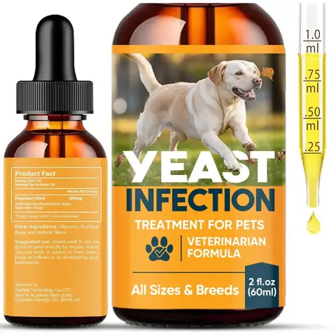 Daily Skin & Coat Wellness Drops for Dogs & Cats | Vet-Formulated Blend with Organic Botanicals | 2 fl oz (60ml) Liquid Supplement for All Breeds
