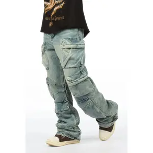 Mahesh Vintage Blue Baggy Fit Jean
