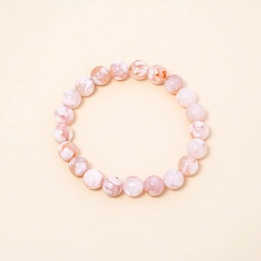 A Tiny Garden on Your Wrist: Rare Sakura Agate Beads