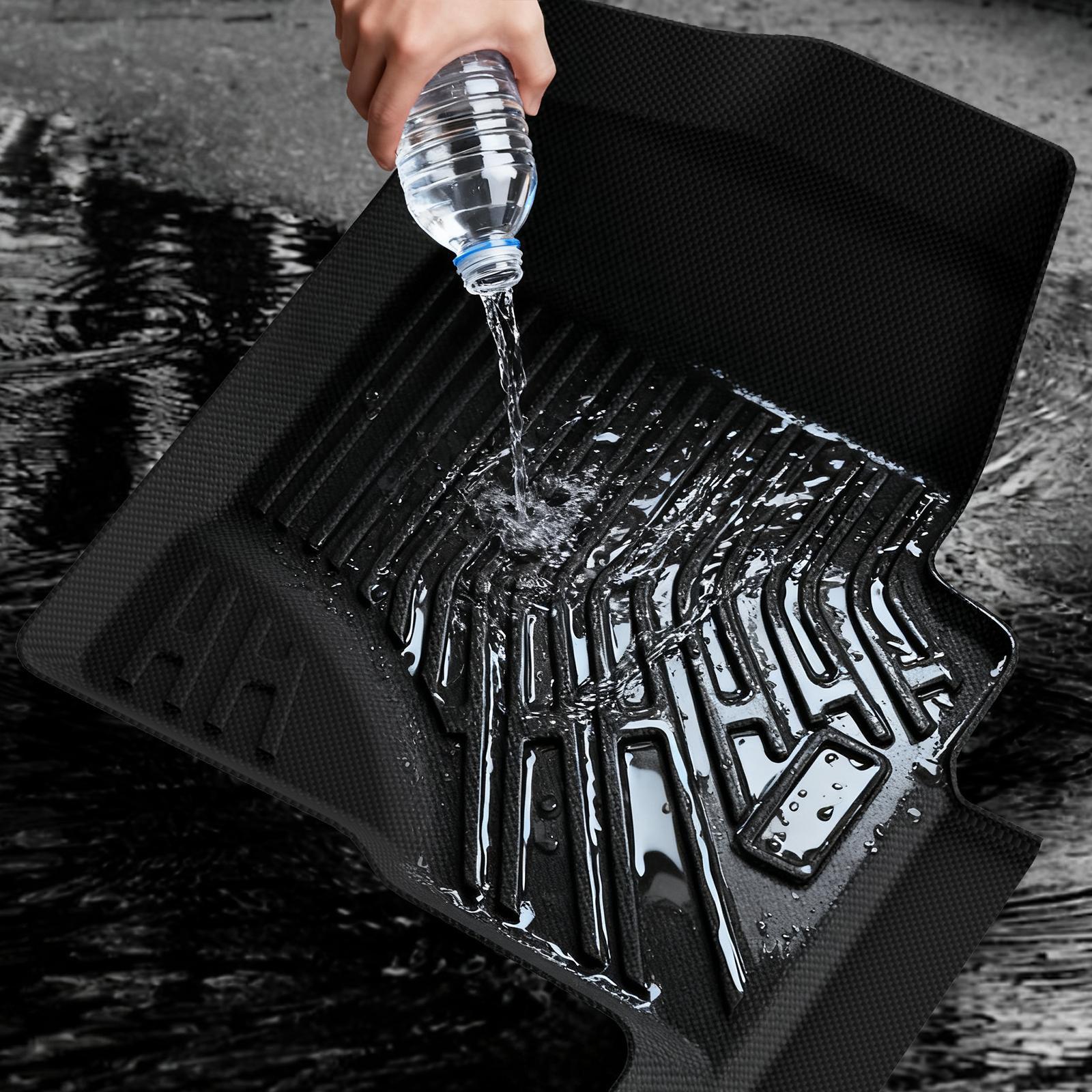 Floor Mats TEP Fits for Ford F-150 2010-2014 All-Weather Automotive Floor Mats Waterproof Heavy Duty Car Mats Flexible Floor Liners 3pcs