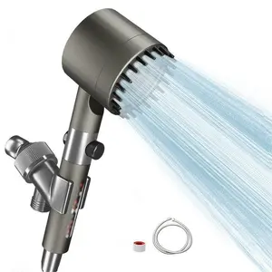 High Pressure Handheld Shower head with Detachable Spray Mode,Replacement Hosen Filters,built-in power wash function for cleaning tubs, wall and ceiling mounts sprayer Rain  massaging water softener filter bead Massage Handheld Shower bean blaster