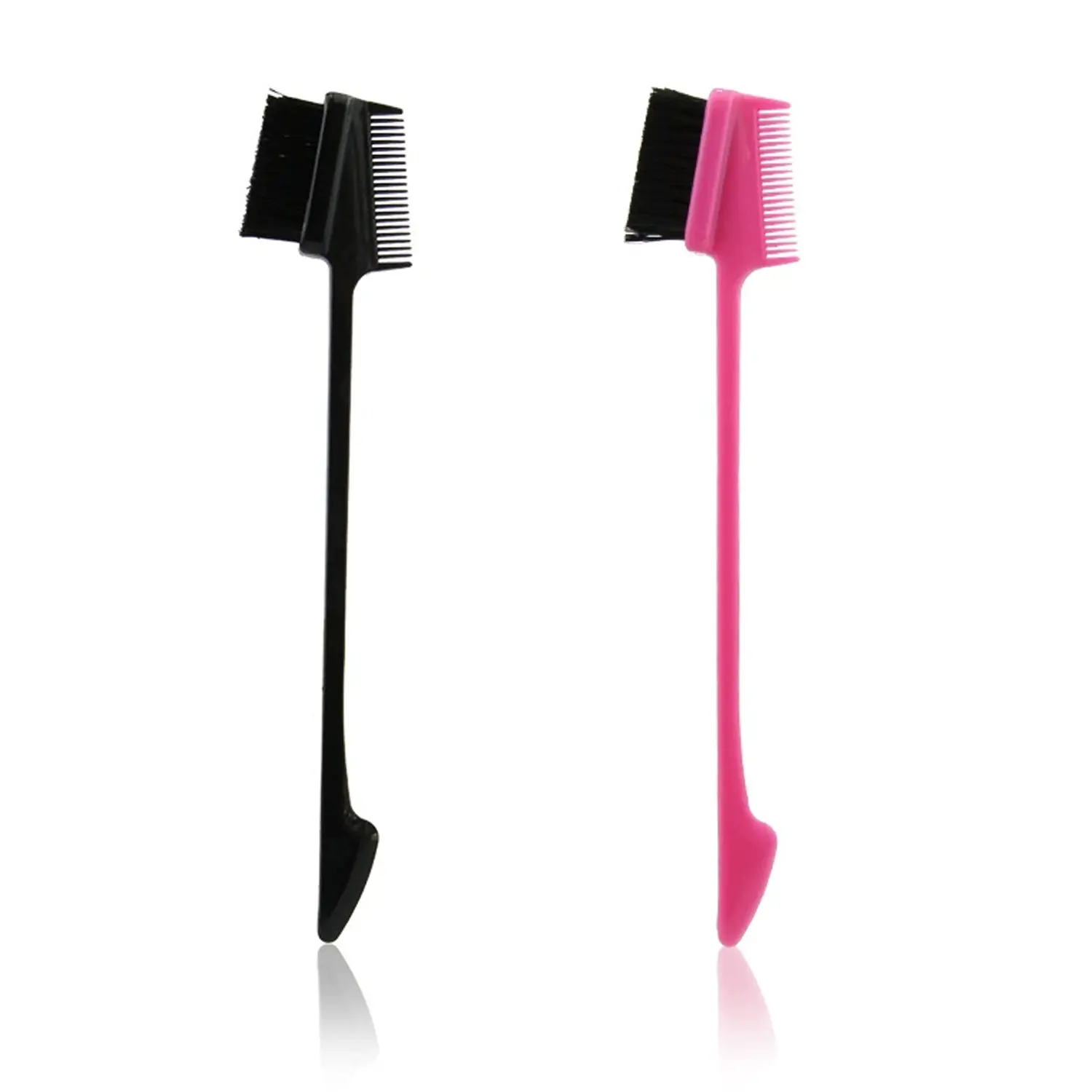 【Not For Sale】1pc of hair care comb double-sided edge control brush suitable for hair care comb tools Special for real hair wigs（Random colour delivery）