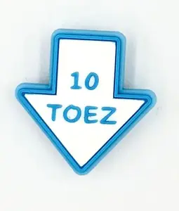 White & University Blu Sneaker Lace Jibbitz