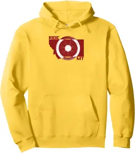 Montana Mountain Biking Pullover Hoodie