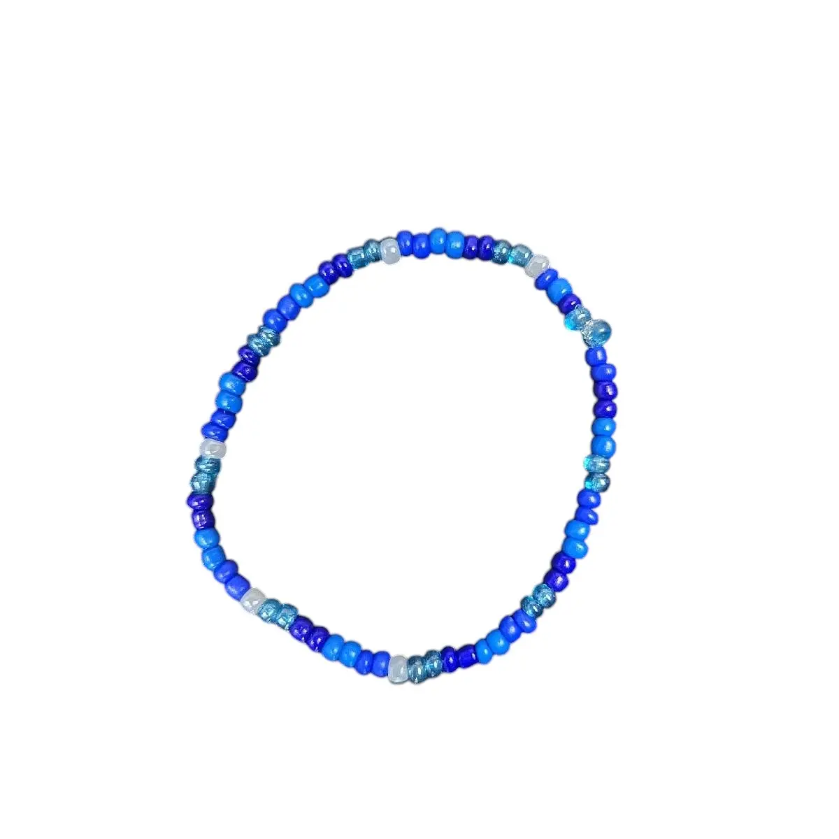 Corner Coven Handmade Blue Beaded Friendship Bracelet Set of 2 Symbol of Resistance & Unity for Democrat Blue Wave Support