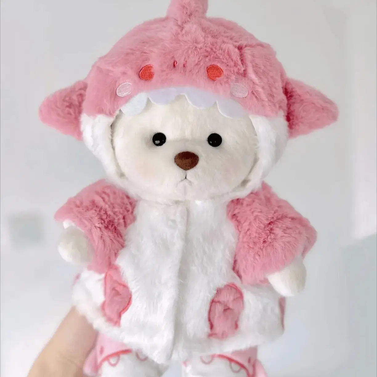 Pink Shark With White Bear
