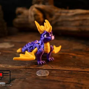 Articulated 3d Printed Spyro Collectible