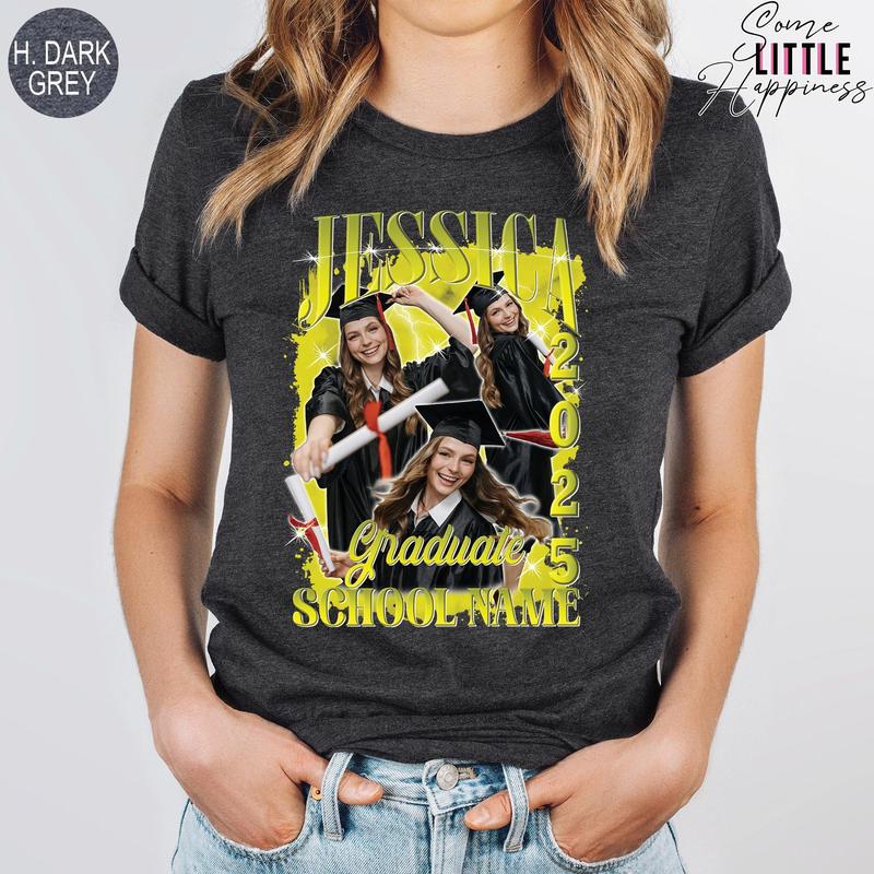TINKLE TWINKLE Personalized Graduation Shirt Design, Bootleg Custom Photo Graduation T Shirt Design, 2025 Graduation Family T Shirt, Senior of 2025, SL0860
