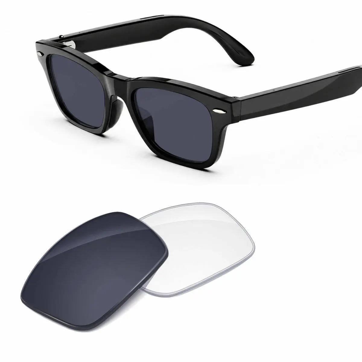 (Burbank RW7005 51mm & 54mm) LIFEART Replacement Lenses Compatible with Burbank Smart Glasses Frames, Photochromic, Polarized Mirrored, Clear, Tinted & Blue Light Blocking Options