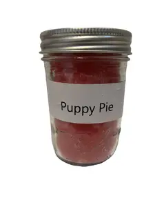 Puppy Pie Candle - Hot Apple Pie Scent, 30 Hours Burn Time, Ideal for Fall & Holidays, Perfect for Extended Use