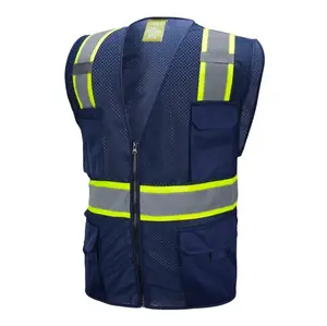 Navy Blue High Visibility Safety Vest